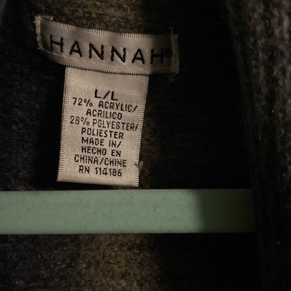 Blues & grays open front sweater size Large - Picture 3 of 4